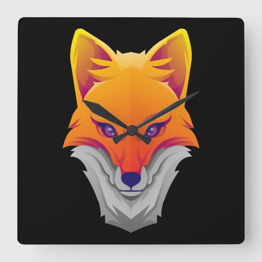 ウルフ スクエア壁時計 (正面)