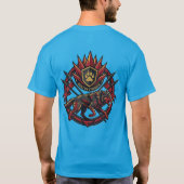 ウルフ ストレングス ウォリアー Tシャツ - 構築された強さ  (裏面)