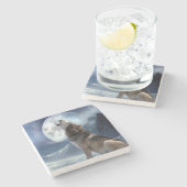 ウルフ ストーンコースター (横)