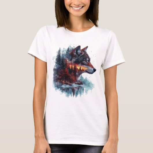 ウルフ ダブルエクスポージャー Tシャツ (正面)