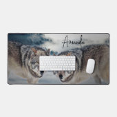 ウルフ デスクマット (キーボード&マウス)