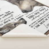 『ウルフ・トゥ・マイ・ソン忘れ』パパ シェルパブランケット (3/4)