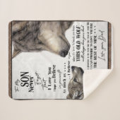 『ウルフ・トゥ・マイ・ソン忘れ』パパ シェルパブランケット (正面(横))