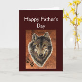 ウルフ&トラック引用文ハッピーファーザーズデイ カード (黄色い花)