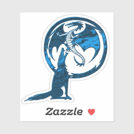 ウルフ&ドラゴンブルーコンターシール シール (シート)