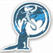 ウルフ&ドラゴンブルーコンターシール シール (正面)