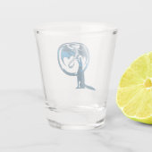 ウルフ&ドラゴンブルーショットグラス ショットグラス (裏面)