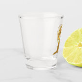 ウルフ&ドラゴン金ゴールドショットグラス ショットグラス (左)