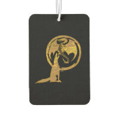 ウルフ&ドラゴン金ゴールドブラックカーエアーフレッシュナー カーエアーフレッシュナー (裏面)