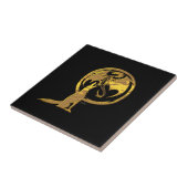 ウルフ&ドラゴン金ゴールドブラックスモールタイル タイル (側面)