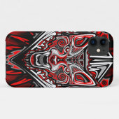 ウルフ・ハイダ部族トーテムデザイン Case-Mate iPhoneケース (裏面(横))