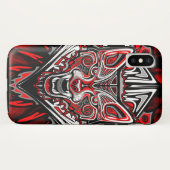 ウルフ ハイダ部族トーテムデザイン Case-Mate iPhoneケース (裏面(横))