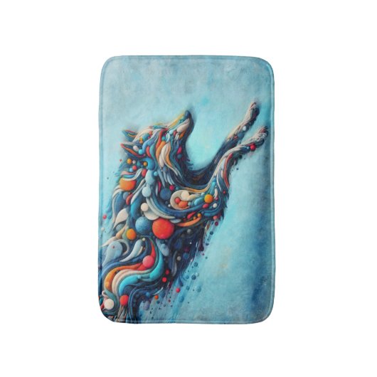 ウルフ バスマット (正面縦)