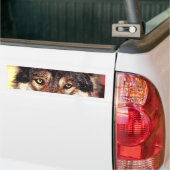 ウルフ バンパーステッカー (トラック上)