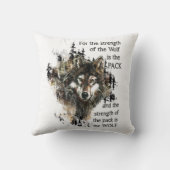 ウルフ&パックファミリー感動的引用文 クッション (裏面)