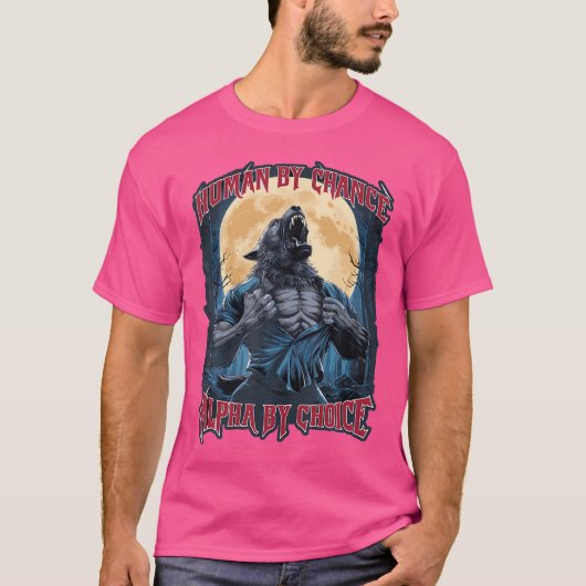 ウルフ・ヒューマン・バイ・チャンス・アルファ Tシャツ (正面)