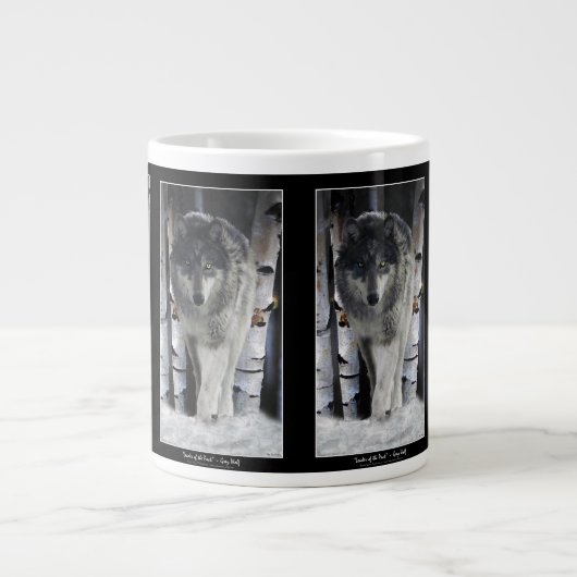 ウルフ&フォレストジャンボスープまたはコーヒーマグ ジャンボコーヒーマグカップ (正面)