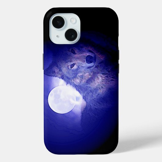 ウルフ&ブルーナイト Case-Mate iPhoneケース (裏面)