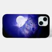 ウルフ&ブルーナイト Case-Mate iPhoneケース (裏面 (横))