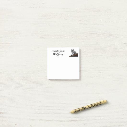 ウルフ ポストイット (デスク上)
