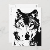ウルフ ポストカード (正面/裏面)