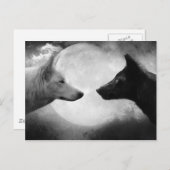 ウルフ ポストカード (正面/裏面)