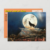 ウルフ ポストカード (正面/裏面)