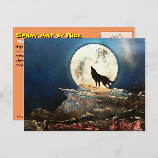 ウルフ ポストカード (正面/裏面)