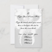 ウルフ·ポップ·招待状パーソナライズされた·ハスキー·ウルフ·カード 招待状 (裏面)