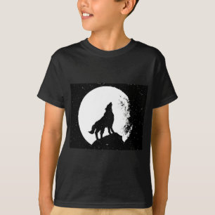 ウルフ&ムーンシルフット Tシャツ