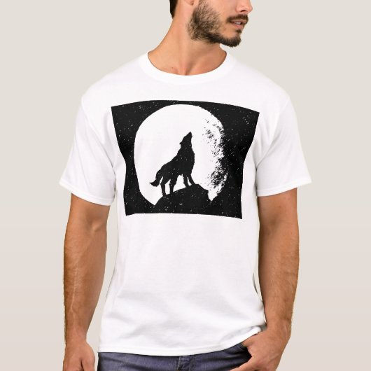 ウルフ&ムーンシルフット Tシャツ (正面)