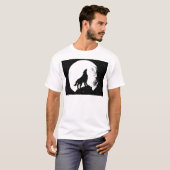ウルフ&ムーンシルフット Tシャツ (正面フル)