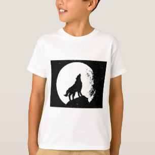 ウルフ&ムーンシルフット Tシャツ