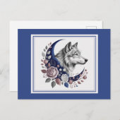 ウルフ&ムーンポストカード ポストカード (正面/裏面)