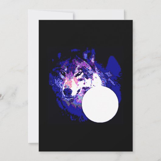 ウルフ＆ムーン ご招待 招待状 (正面)