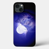 ウルフ・ムーン・ブルーナイト Case-Mate iPhoneケース (裏面)