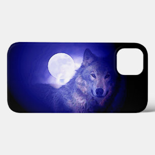 ウルフ・ムーン・ブルーナイト iPhone 13ケース