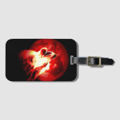 ウルフ・ムーン・レッド・スカイ ラゲッジタグ (正面横)