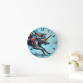 ウルフ ラウンド壁時計 (ホーム)