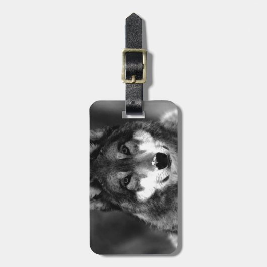 ウルフ ラゲッジタグ (正面縦)