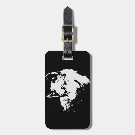 ウルフ ラゲッジタグ (正面縦)