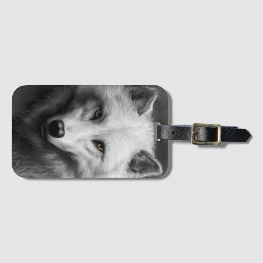 ウルフ ラゲッジタグ (正面横)