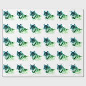 ウルフ ラッピングペーパー (フラット)