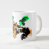 ウルフ 冬の喜び ジャンボコーヒーマグカップ (正面右)