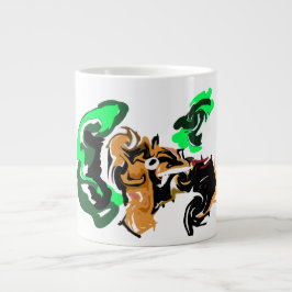 ウルフ 冬の喜び ジャンボコーヒーマグカップ