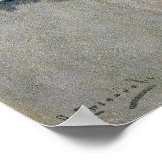 ウルフ、冬の夜、c.1910 ポスター (角)