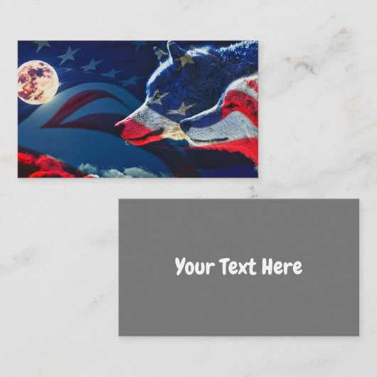 ウルフ 名刺 (正面/裏面)