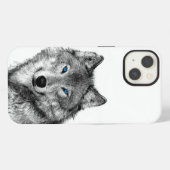 ウルフ iPhoneケース (裏面横)