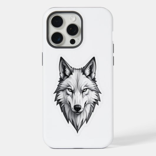 ウルフ iPhoneケース (裏面)