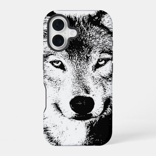 ウルフ iPhone 16ケース (裏面)